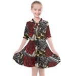 Seamless Vector Pattern Kids  All Frills Chiffon Dress