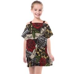 Kids  One Piece Chiffon Dress 