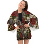 Seamless Vector Pattern Long Sleeve Kimono