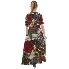 Waist Tie Boho Maxi Dress 