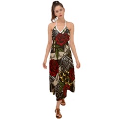 Halter Tie Back Dress  