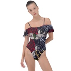 Frill Detail One Piece Swimsuit 