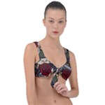 Seamless Vector Pattern Front Tie Bikini Top