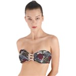 Seamless Vector Pattern Twist Bandeau Bikini Top