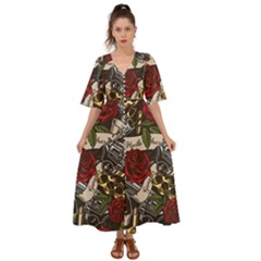 Kimono Sleeve Boho Dress 