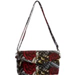 Seamless Vector Pattern Removable Strap Clutch Bag