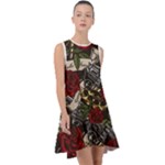 Seamless Vector Pattern Frill Swing Dress