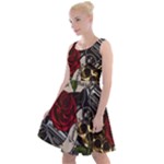 Seamless Vector Pattern Knee Length Skater Dress