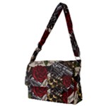 Seamless Vector Pattern Full Print Messenger Bag (M)