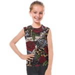 Seamless Vector Pattern Kids  Mesh Tank Top