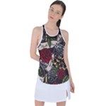 Seamless Vector Pattern Racer Back Mesh Tank Top