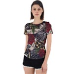 Seamless Vector Pattern Back Cut Out Sport Tee