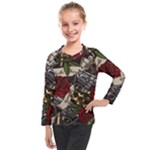 Seamless Vector Pattern Kids  Long Mesh Tee