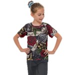 Seamless Vector Pattern Kids  Mesh Piece Tee