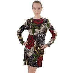 Long Sleeve Hoodie Dress 