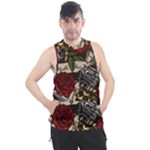 Seamless Vector Pattern Men s Sleeveless Hoodie
