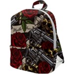 Seamless Vector Pattern Zip Up Backpack