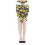 Soto Coat of Arm Midi Wrap Pencil Skirt