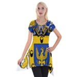 Soto Coat of Arm Short Sleeve Side Drop Tunic