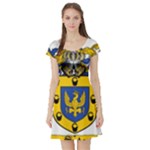 Soto Coat of Arm Short Sleeve Skater Dress