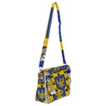 Chakra Design Shoulder Bag with Back Zipper