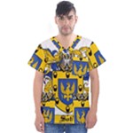 Soto Coat of Arm Men s V-Neck Scrub Top