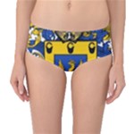 Soto Coat of Arm Mid-Waist Bikini Bottoms