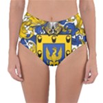 Soto Coat of Arm Reversible High-Waist Bikini Bottoms
