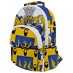 Soto Coat of Arm Rounded Multi Pocket Backpack