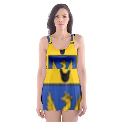 Soto Coat of Arm Skater Dress Swimsuit from ArtsNow.com
