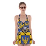 Soto Coat of Arm Halter Dress Swimsuit 