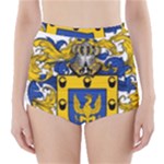 Soto Coat of Arm High-Waisted Bikini Bottoms