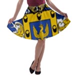 Soto Coat of Arm A-line Skater Skirt