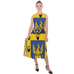 Midi Tie-Back Chiffon Dress 