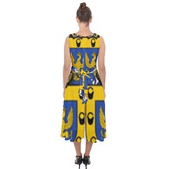 Midi Tie-Back Chiffon Dress 