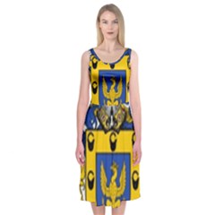 Soto Coat of Arm Midi Sleeveless Dress from ArtsNow.com