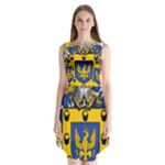 Soto Coat of Arm Sleeveless Chiffon Dress  