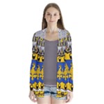 Soto Coat of Arm Drape Collar Cardigan
