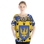 Soto Coat of Arm Batwing Chiffon Blouse