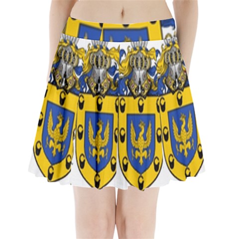 Soto Coat of Arm Pleated Mini Skirt from ArtsNow.com