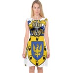 Soto Coat of Arm Capsleeve Midi Dress