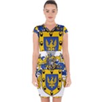 Soto Coat of Arm Capsleeve Drawstring Dress 