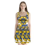 Soto Coat of Arm Split Back Mini Dress 