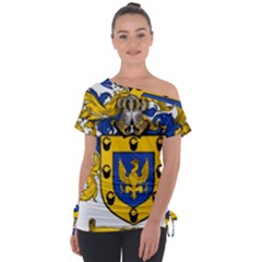 Off Shoulder Tie-Up T-Shirt 