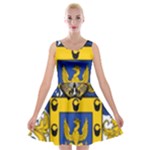 Soto Coat of Arm Velvet Skater Dress