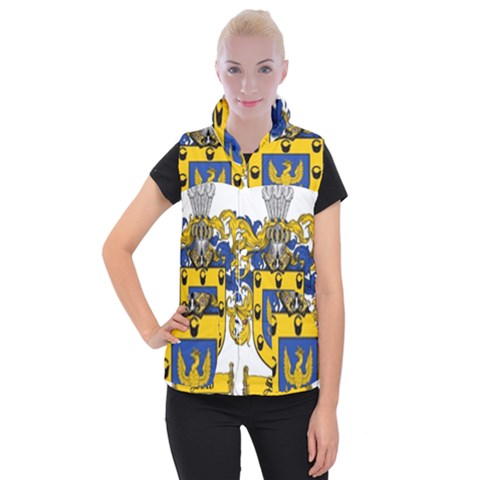 Soto Coat of Arm Women s Button Up Vest from ArtsNow.com