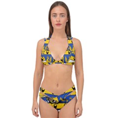 Double Strap Halter Bikini Set 