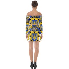 Off Shoulder Top with Skirt Set 