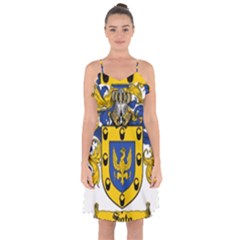 Soto Coat of Arm Ruffle Detail Chiffon Dress from ArtsNow.com