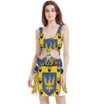 Soto Coat of Arm Velvet Cutout Dress
